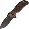 Zero Tolerance Pocket Knife A/O Linerlock Hyena Brown G10 Folding CPM-S30V 350HB -Knives = the best. ZT0350HB