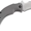 Bastinelli Creations Black Bird Linerlock Gray G10 Hawkbill Karambit Folding Knife 210 -Knives = the best. black bird 1
