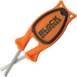 The Block Knife Sharpener Orange And Black BLOCK02