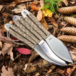 SOG Fling 3pc Throwing Camo Paracord Handle Stainless Fixed Blade Knife Set FX41NCP -Knives = the best. fling2