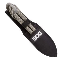 SOG Fling 3pc Throwing Camo Paracord Handle Stainless Fixed Blade Knife Set FX41NCP -Knives = the best. fling3