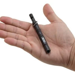 SOG Black Multi Tool Flint Emergency Glass Breaker Whistle Ferro Rod Key Chain FT1001CP -Knives = the best. flint 1