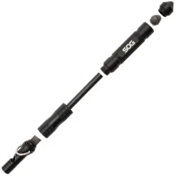 SOG Black Multi Tool Flint Emergency Glass Breaker Whistle Ferro Rod Key Chain FT1001CP -Knives = the best. flint 4