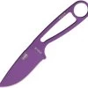 Esee Purple Izula One Piece Skeletonized 1095 Neck Knife W/ Black Sheath ISPURPBLK 2 Esee Purple Izula One Piece Skeletonized 1095 Neck Knife W/ Black Sheath ISPURPBLK -Knives = the best. purpblk