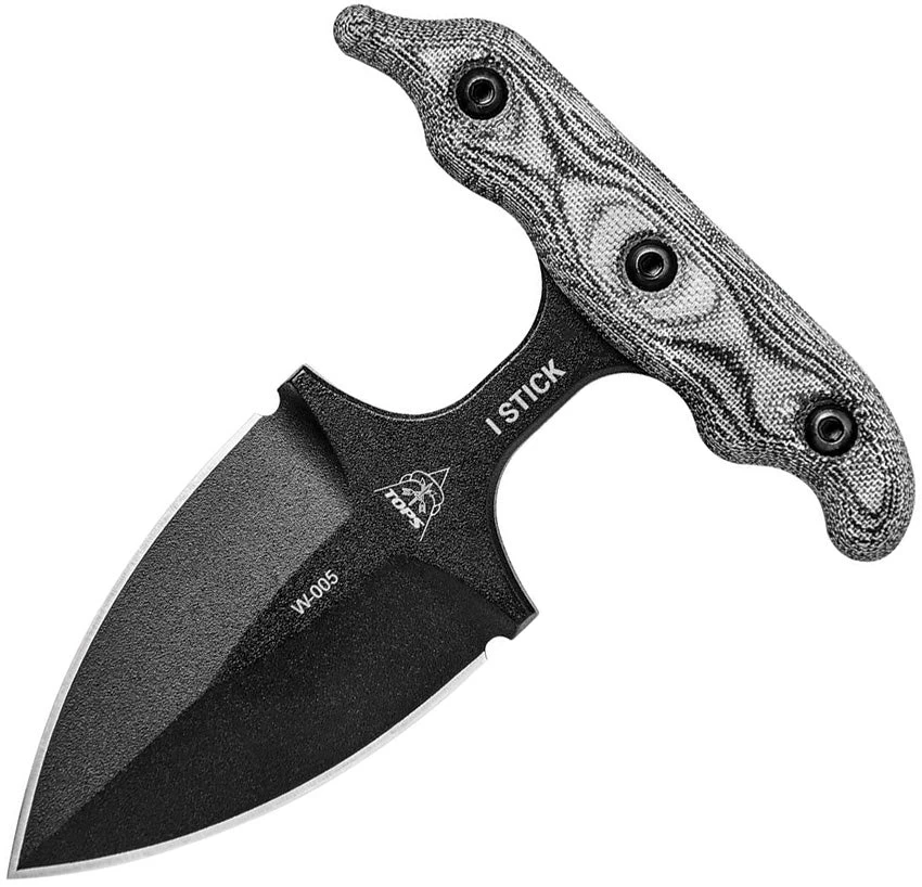 TOPS 5.63" Double Edge 1075HC Steel Full Tang Fixed Push Dagger Knife - ISTK01 4 TOPS 5.63" Double Edge 1075HC Steel Full Tang Fixed Push Dagger Knife - ISTK01 - Image 2