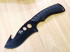 Mantis Foundation Fixed Blade Black Gut Hook Stainless Hunting Knife TA2XLB -Knives = the best. xlba